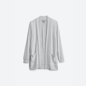 Heather Brush Knit Two-Pocket Cardigan